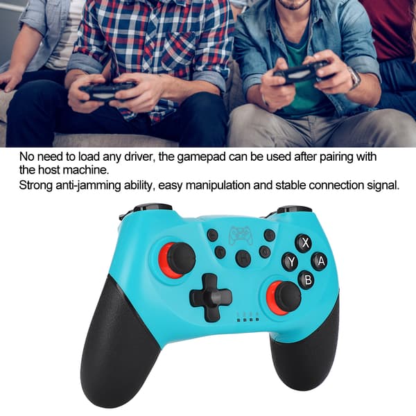 Trådløs Bluetooth Spillkontroll Gamepad med Vibrasjon 6-Akse Somatosensorisk for Switch Hostgreen