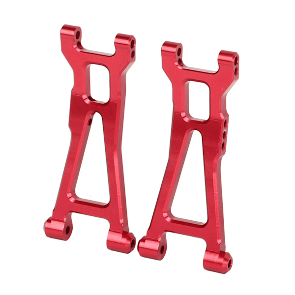 2 st RC Bakre Nedre Armar Aluminiumlegering Bakre Nedre Fjädringssvängarm för 1/16 Fjärrstyrd Bil Röd