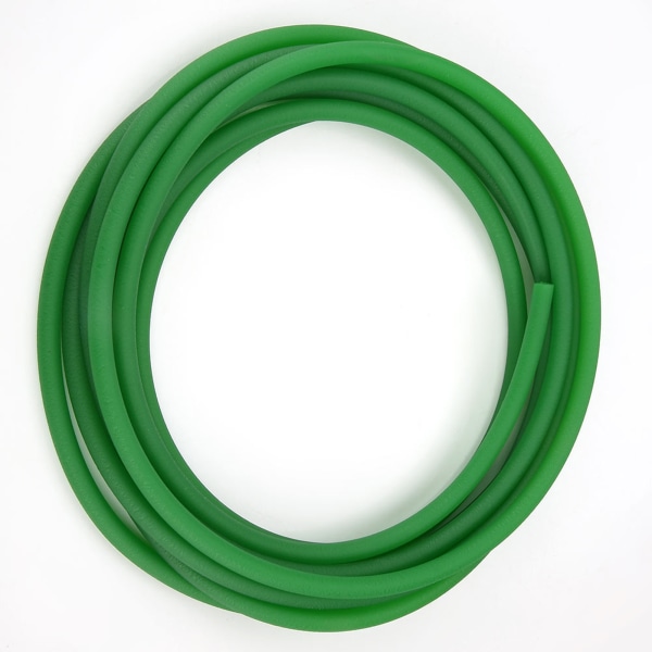 Grøn ru overflade PU polyurethan rund bælte til drivtransmission (8mm*5m)