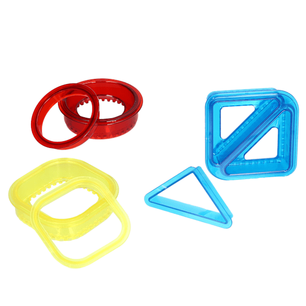 3PCS Sandwich Cutter Sealer Form Bröd DIY Form Frukost Mat Skärmaskin Form för Pojke Flicka