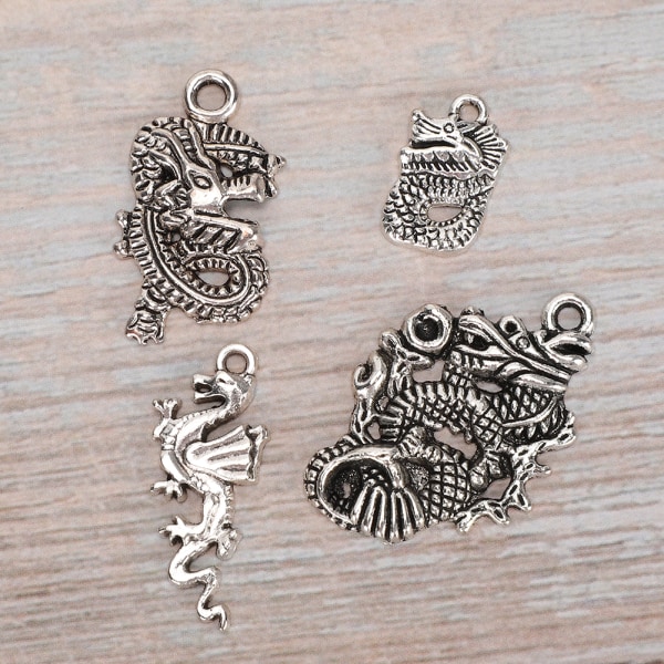 70 st Set Dragon Pattern Armband Handgjorda Tillbehör Kit DIY Hängen Tillbehör