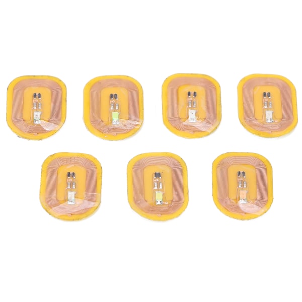 7kpl NFC Lighting Nail Art Tarrat Eriväriset Itseliimautuvat Älykkäät Kynsitarrat