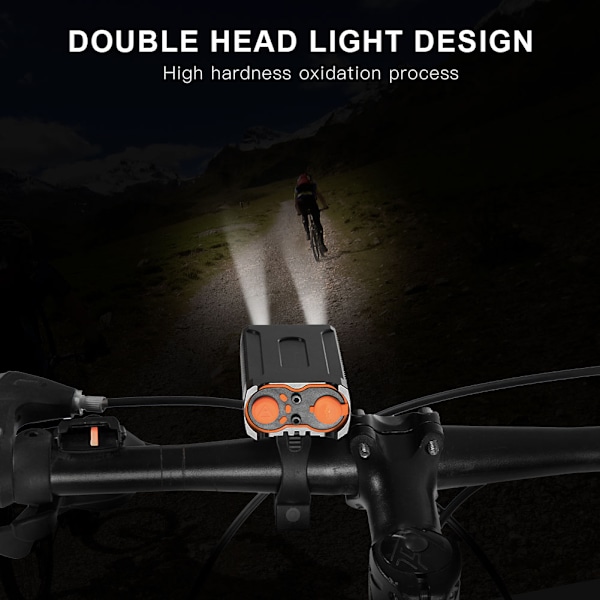 2000lm LED cykellygte USB cykellygte Genopladelig lampe lommelygte til cykling