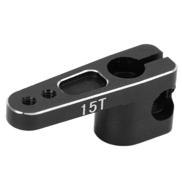 Metall servoarm i aluminiumlegering 15T stabil RC styrservohorn for AXIAL SCX24 1/24 RC bil svart