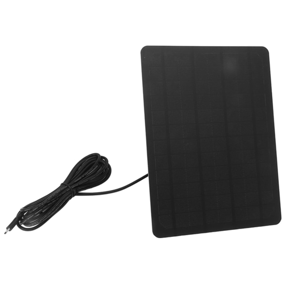 Väggmonterad solpanel Vattentät Polysilicium Solladdningspanel för Android Laddningshuvud för Övervakningskamera 10W 6V