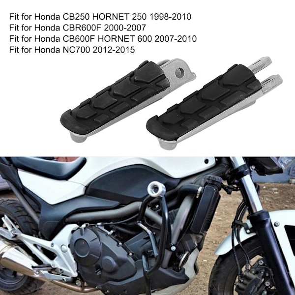 2 stk. Motorcykel Forreste Fodstøtte Pedal Fodstifter Passer til Honda NC700 2012-2015