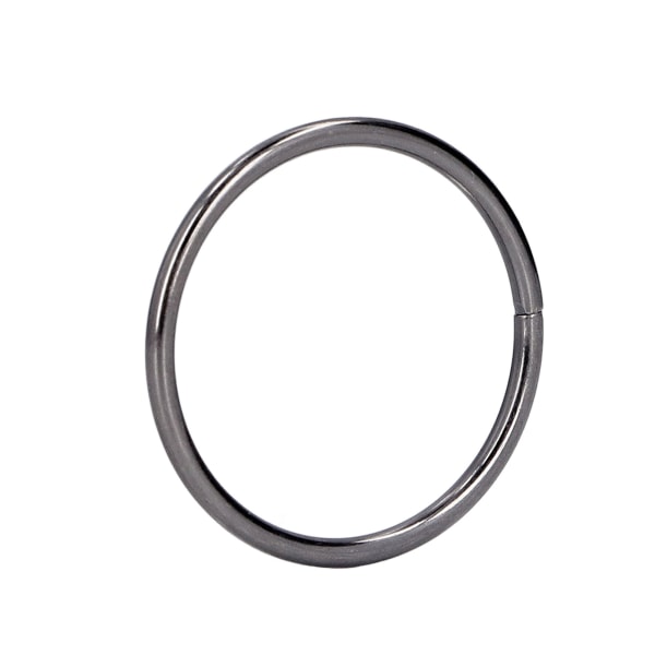 50 stk Metalringe Jernmateriale Holdbar Robust Multifunktionel Blank Lys Farve Metal O-ringe til Taske Tøj Grå 38x3mm