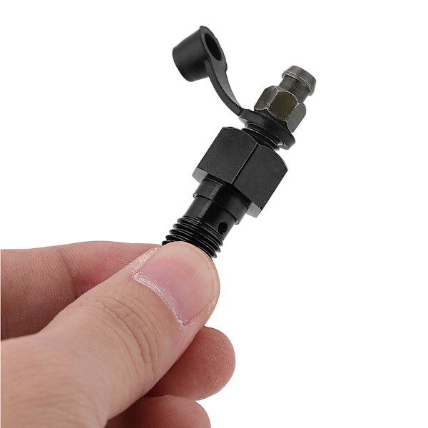 M10x1.25mm Motorsykkel Bremsesylinder Kaliper Blødeskrue Nippel Banjo Bolt Støvhette Svart