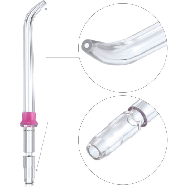 6-delat ersättande klassiskt tandsprayhuvudtillbehör för Waterpik-spolare och andra munsköljningsapparater