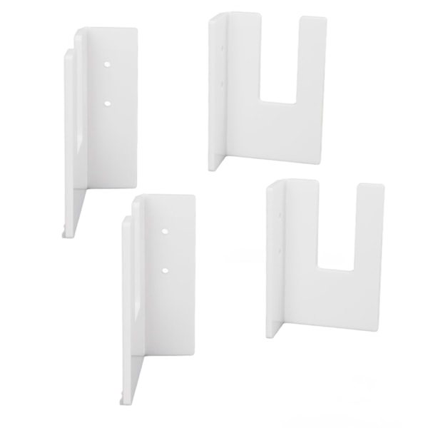 4 stk. svart akryl skateboard veggmontert stativ skateboard veggmontert stativ for garasje stue soverom hvit