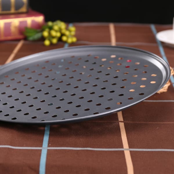 Pizzaform med slippbelegg, pizzabrett, rund pizzabakeform, solid bakeverktøy