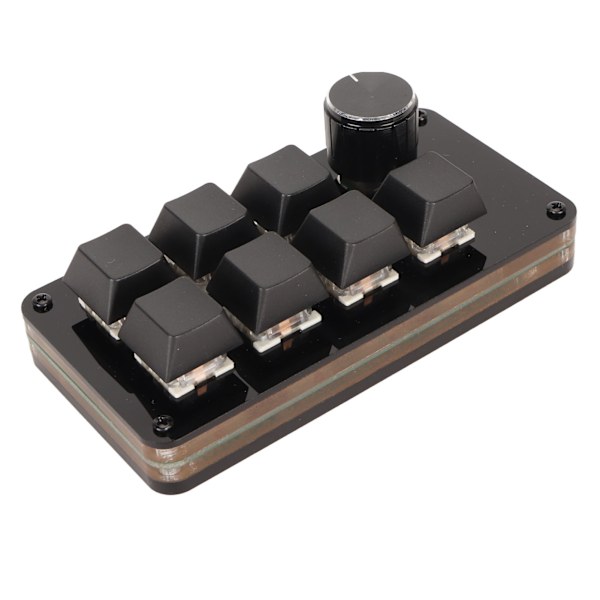 Macro Programmerings Tastatur Hotswap Enhånds Blå Bryter Mini 7-Tasters Mekanisk Tastatur med Knott for Spill og Arbeid