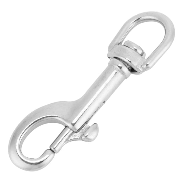 316 rustfritt stål enkelthode krok Swivel Eye Snap Scuba Diving Accessory (75MM, hvit)