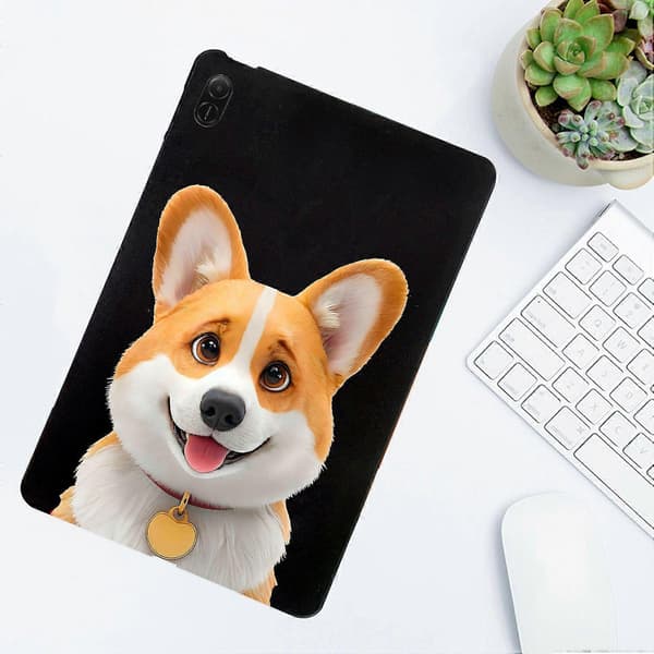 Fodral för Honor Pad X8a med mönstertryck, Slim TPU Tablet Skyddsfodral - Corgi