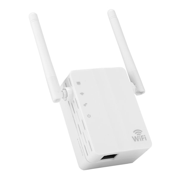 300Mbps Dual Antenn Hem WiFi Extender Repeater Trådlös Nätverkssignal Förstärkare (EU)