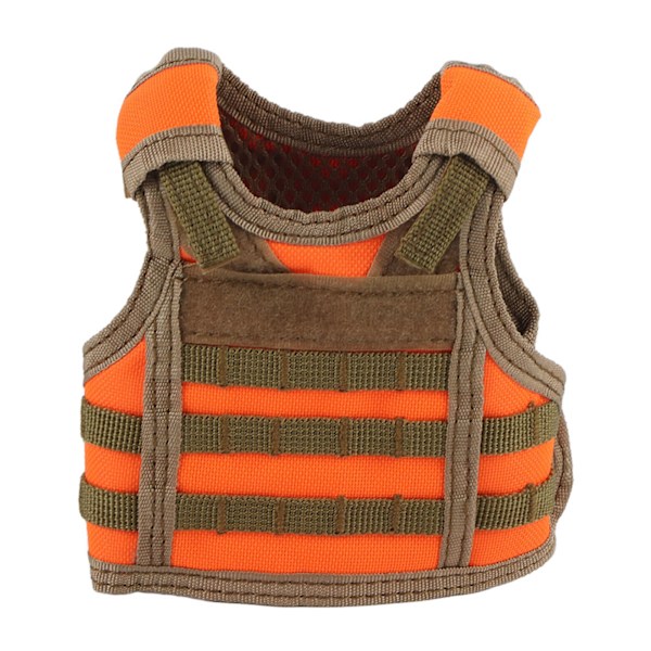 Mini Tactic Military Molle-väst för soffaölflaska Dryckesdekorationsöverdrag (orange)