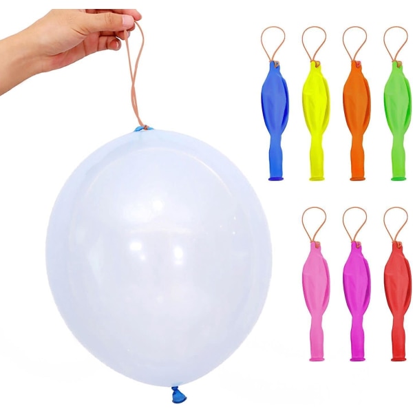30 kpl rei'itettyjä lasten ilmapalloja ulkona syntymäpäiväjuhliin - laadukkaat superpaksut ilmapallot kuminauhalla
