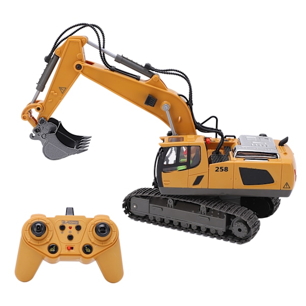 1/20 Gravemaskin Roterer 680 Grader 11-kanals Beltegravemaskin Konkurranse Teknisk Kjøretøymodell Leke 2,4G Trådløs for Barn 2st Bilbatteri