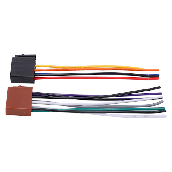 2 stk./sæt ISO-kabeladapter ABS metal bilstereoadapter stik udskiftning til C230 2000
