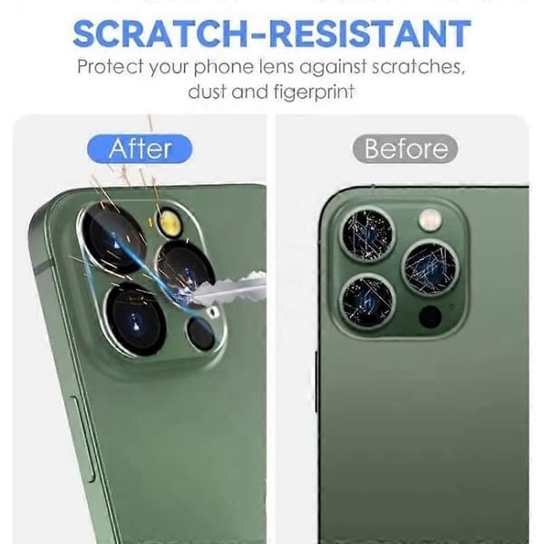 Camera Protector for iPhone 14 Pro/iPhone 14 Pro Max HD Clear Silk Print Lens Film with Cleaning