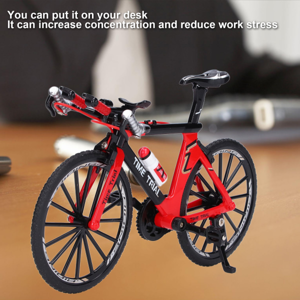 Finger maastopyöräseoksesta valmistettu minipolkupyörämalli kotiin pöydälle työpisteen toimistosisustuslahjat punainen Red