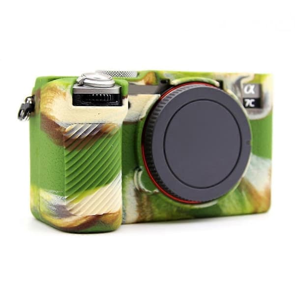 M5s For Sony A7CR A7C II Litchi Texture Silicone Protective Case S2x Anti-collision Camera Protector - C