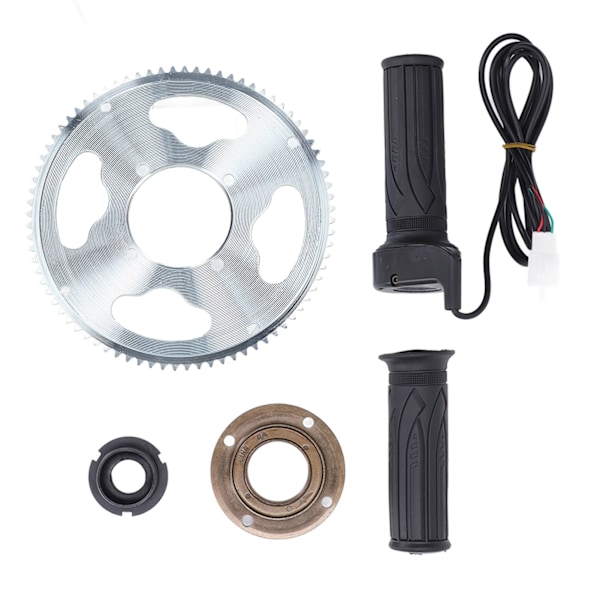 80T 25H 54mm Sykkelkrans Svinghjul Adapterkontakt Vridgassgrep for landeveissykkel