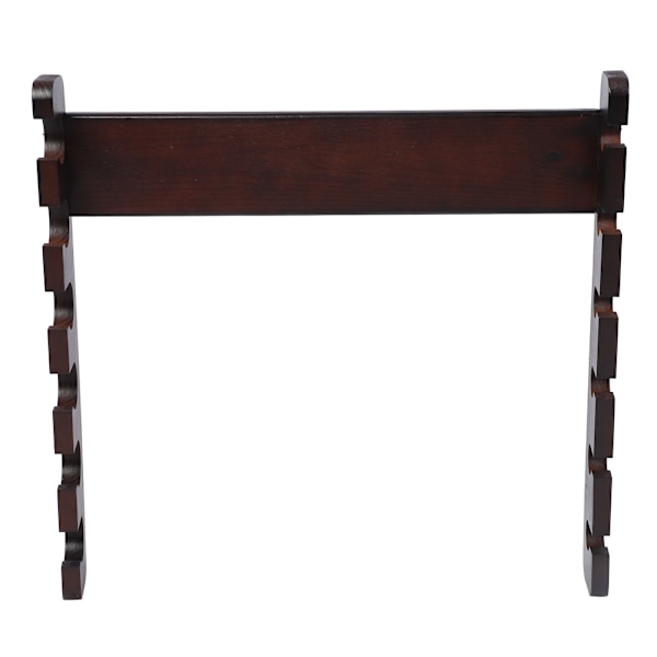 Træ fiskestang Stangrulleholder Montering Stangholder Rack Organizer Bærer Tilbehør (Teaktræ farve)