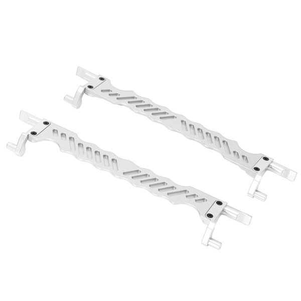 2 stk RC legering batteriholder erstatning til Traxxas 6S 8S 1/5 RC bil opgraderingsdele (sølv) Argent