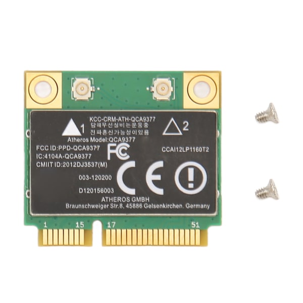 Mini PCIE Nätverkskort Dual Band WiFi Bluetooth 4.2 433Mbps Höghastighets Trådlöst Nätverkskort Adapter för Windows 7 8 10