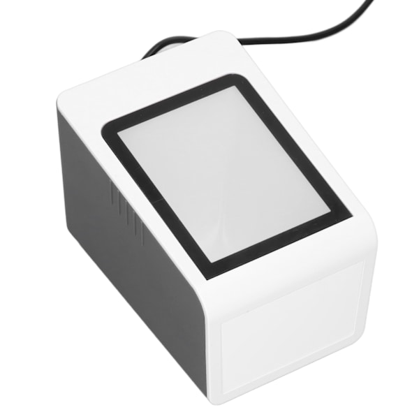 Stationär streckkodsläsare Röstmeddelanden Automatisk identifiering Handsfree USB-kabelansluten QR-kodläsare för PC POS-maskin