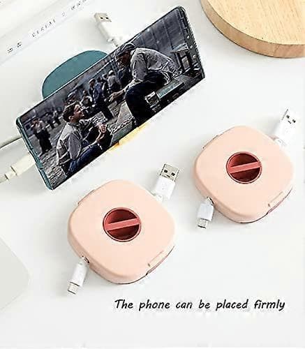 Hodetelefonvikler Oppbevaringsboks (rosa)