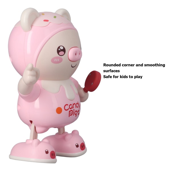 Siisti vaaleanpunainen elektroninen tanssiva porsaiden lelu lapsille Pink