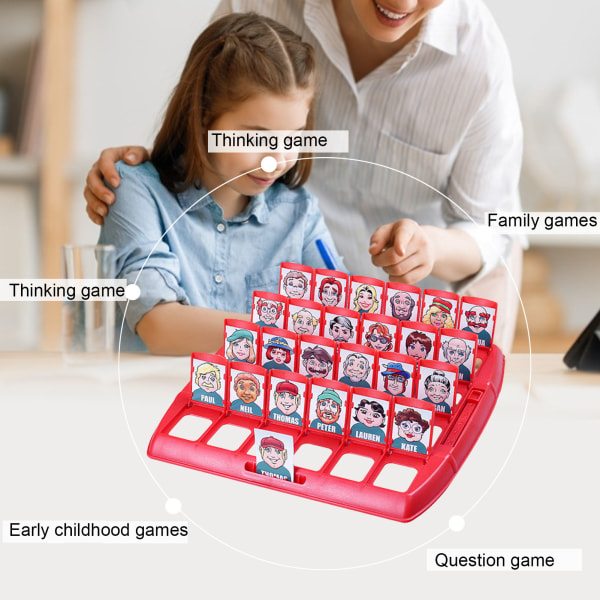 Arvauspöytäpeli perheen interaktiivinen kognitiivinen peli opettavainen päättely pöytälelu pöytäpeli