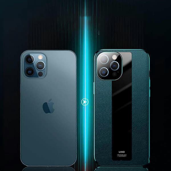 Magnetic Case Compatible With Iphone 12/12 Pro/12 Pro Max, Simple Leather Double-Sided Protection
