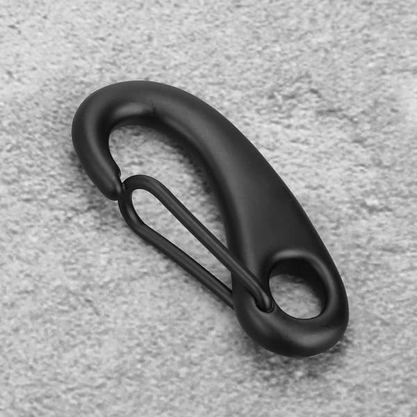 316 Rustfrit Stål Snap Hook Clip Bolt Kit Dykningstilbehør (70MM, Sort)