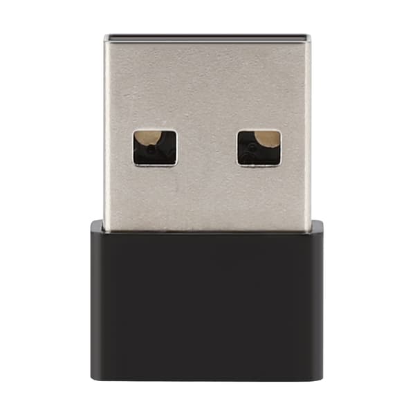 Mini Bærbar USB til Type C Han Adapter til Harddisk Hard Drive Mobiltelefon Tablet Sort