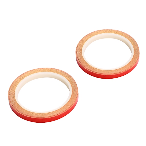 2 ruller Cykel Cykling Refleksdekaler Sikkerhedshjul Dekal Stripe Tape (rød)
