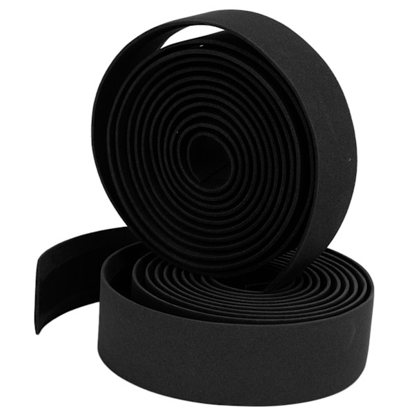 2 stk sykkelstyretape Behagelig, sklisikker, svettsikker og slitesterk sykkelstyretape for landeveissykler (svart)