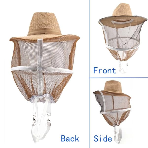 Beekeeping Veil Hat Beekeeper Hat with Anti-bee Net Professional Beekeeping Supplies