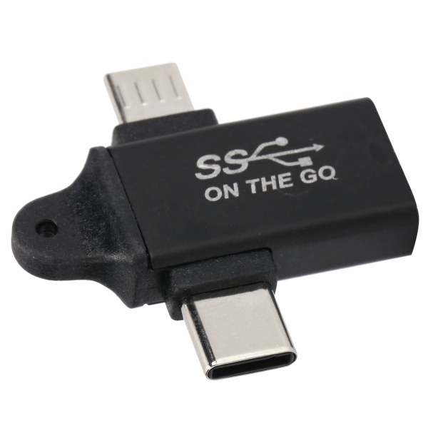2 in 1 OTG Converter USB 3.0 - Micro USB ja Type C -sovitin tukee nopeaa datasynkronointia