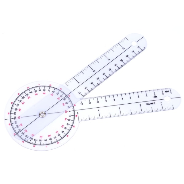 5 st 6/8/10 tum 360 graders gradskiva vinkel medicinsk linjal Spinal goniometer (set 2)