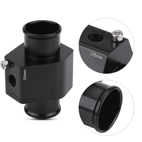 Bil Vand Temp Temperatur Samle Rør Slange Sensor Måler Adapter 28mm