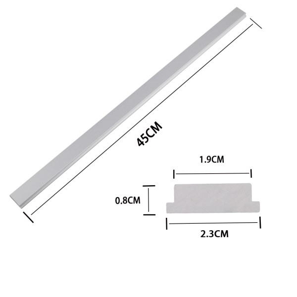 T-sporspor Miterstang 450mm Aluminiumlegering Slider Universal Trebearbeidingsverktøy for Bordsager Fresebord