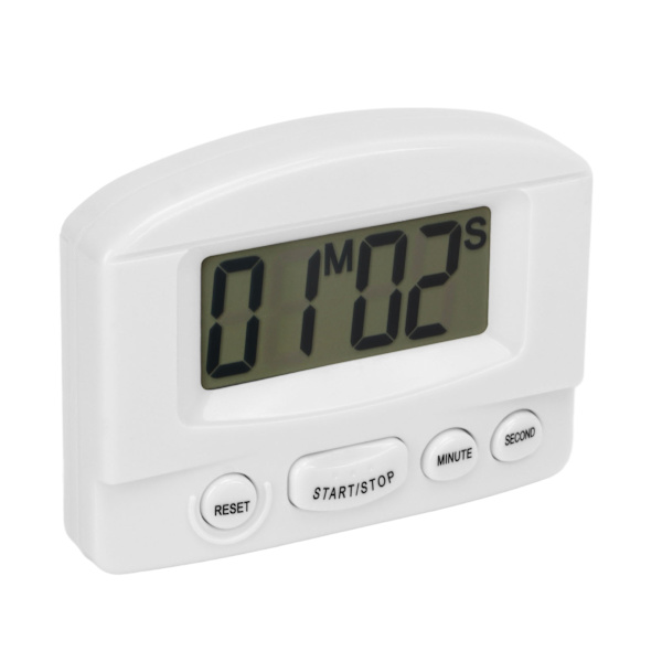 Køkken Timer Høj Lydstyrke Tidsoptagelse og Nedtælling Magnetisk Design Multifunktionel Digital Ur Timer Hvid