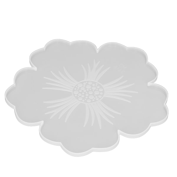 Silikoneform Genanvendelig Elastisk DIY Krystal Lim Blomstercoaster Bakke Silikoneform Til Boligindretning