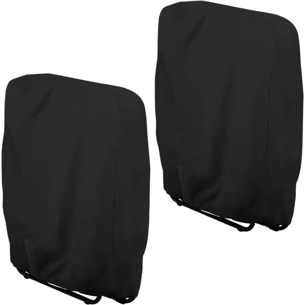 2 delar hopfällbar cover (svart, 94*34*110 cm), vindruta för trädgårdsstol, cover