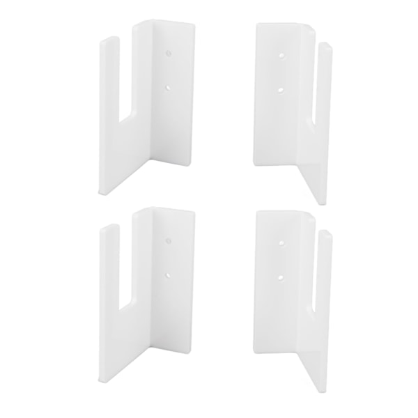 4 stk. svart akryl skateboard veggmontert stativ skateboard veggmontert stativ for garasje stue soverom hvit