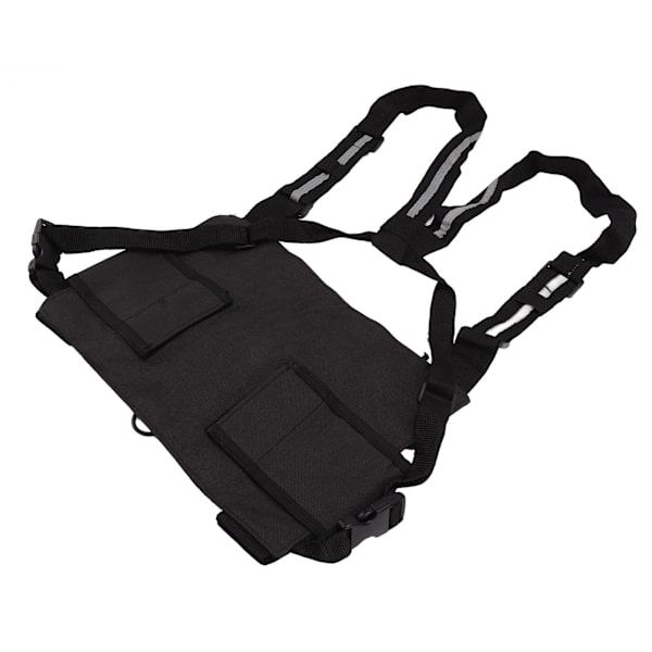 Radiobrystsele Rigg Radio Bryst Frontpakke Walkie Talkie Vest Med Refleksstripe for Sikkerhet