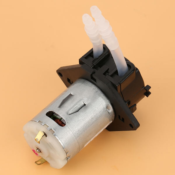Doseringspumpe DIY peristaltisk slangehode for akvarielabbkjemisk analyse (svart 24v 3*5)
